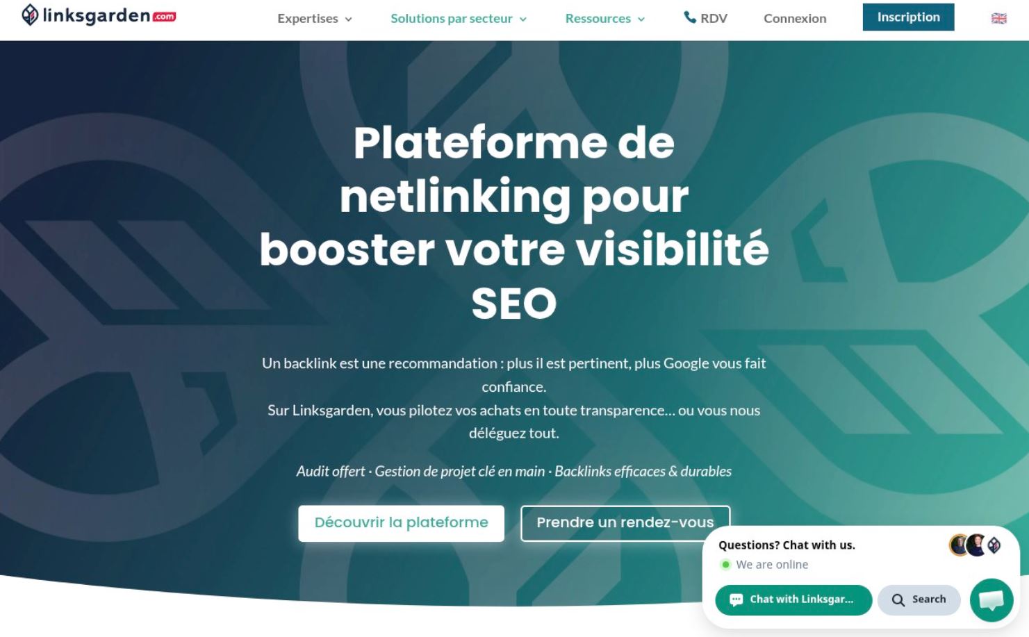 Apercu du site LinksGarden
